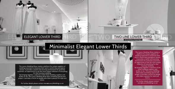 Minimalist Elegant - Lower Thirds Package