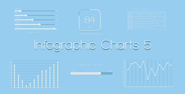 Infographic Charts 5 - VideoHive 4973427