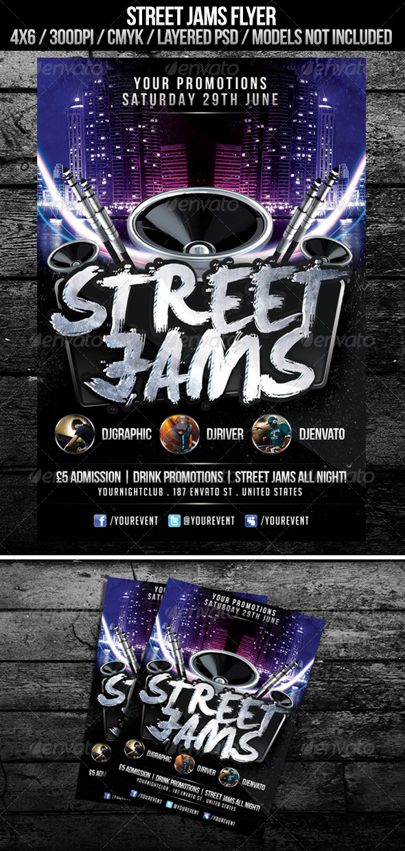 street jams flyer by pixeldelight graphicriver flyer jams