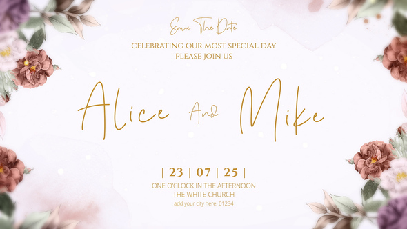 Wedding Intro Openers template preview