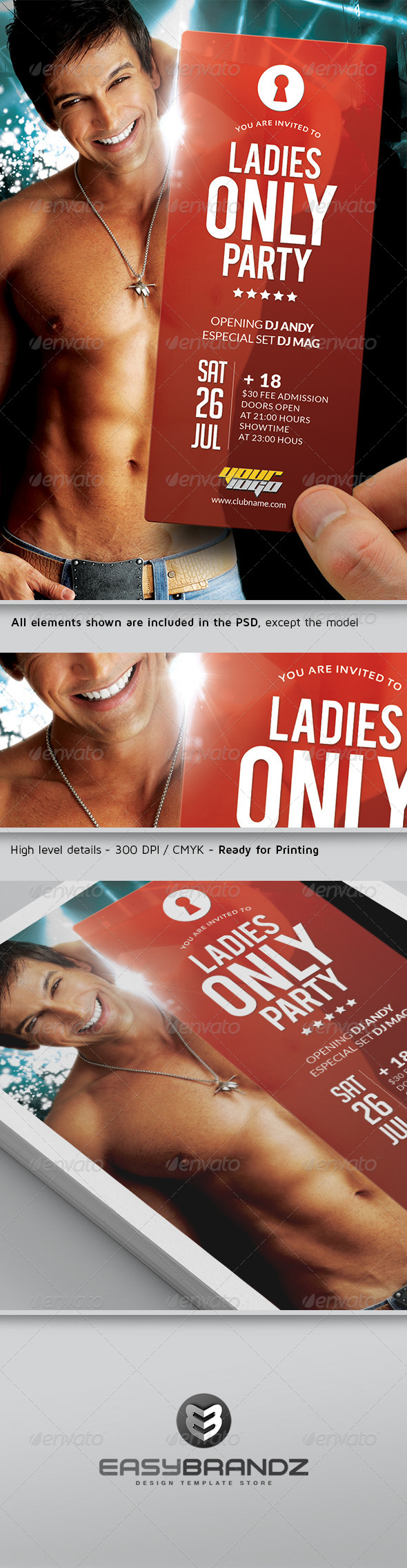 Ladies Only Flyer Template - Events Flyers