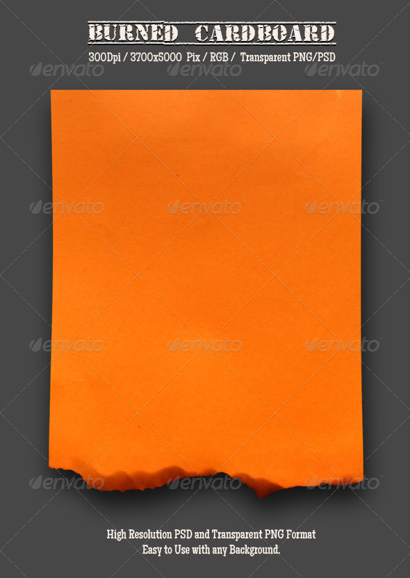 Burnt Cardboard 2 - Miscellaneous Isolated Objects