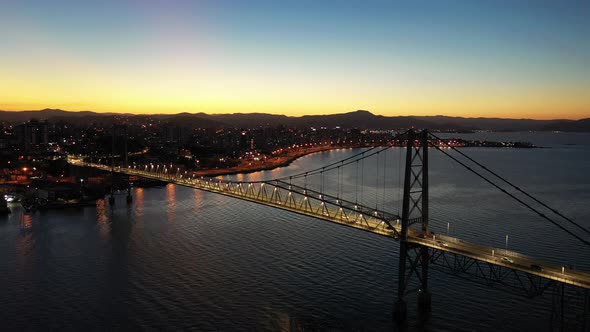 Florianopolis Beach Brazil. International tourism landmark. alt