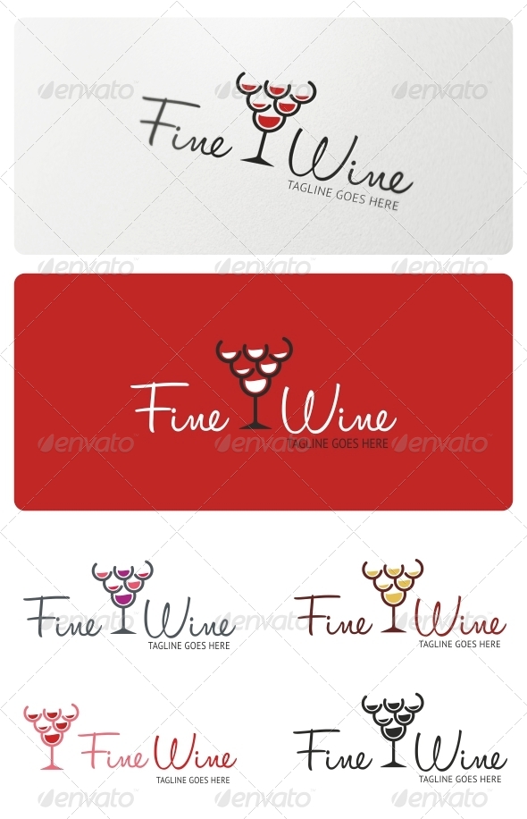 Fine Wine Logo Template - Symbols Logo Templates