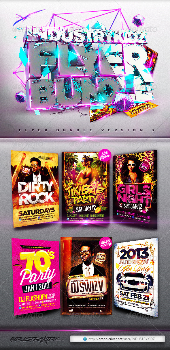 Flyer Bundle v3 - Clubs & Parties Events