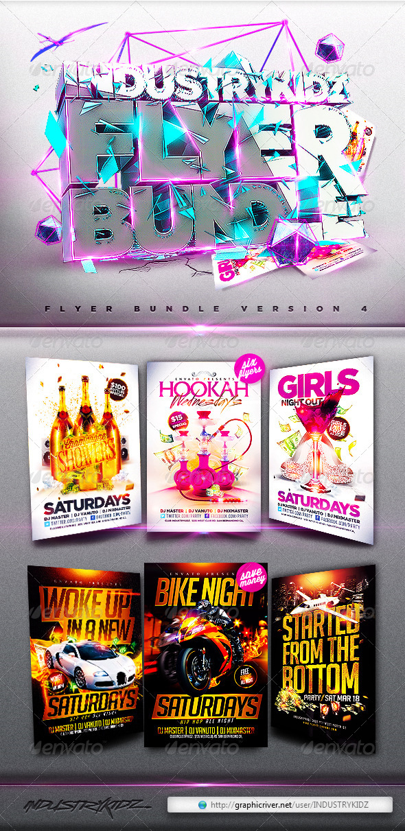Flyer Bundle V4 - Clubs & Parties Events