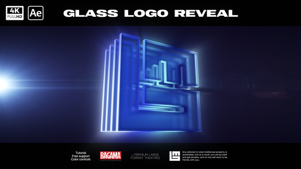 Glass Logo Reveal Logo Stings template preview