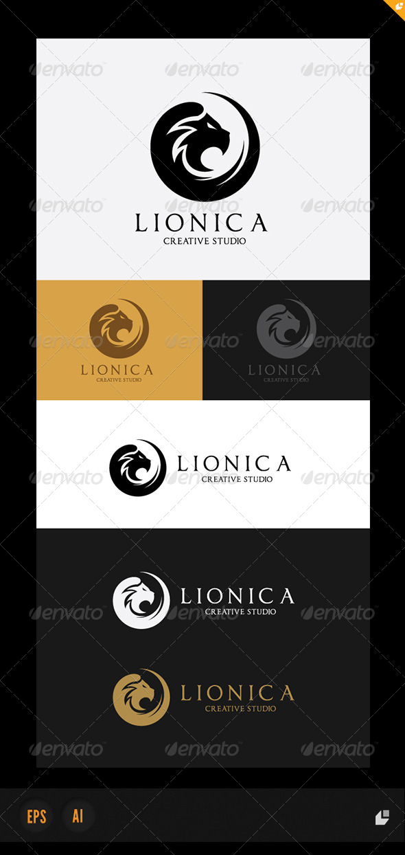 Lionica Logo - Crests Logo Templates