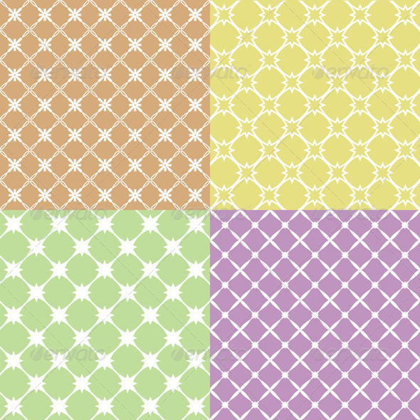 Vector Illustration of a Set of Abstract Patterns.