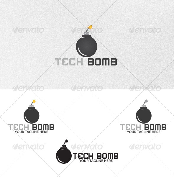 Tech Bomb - Logo Template - Objects Logo Templates