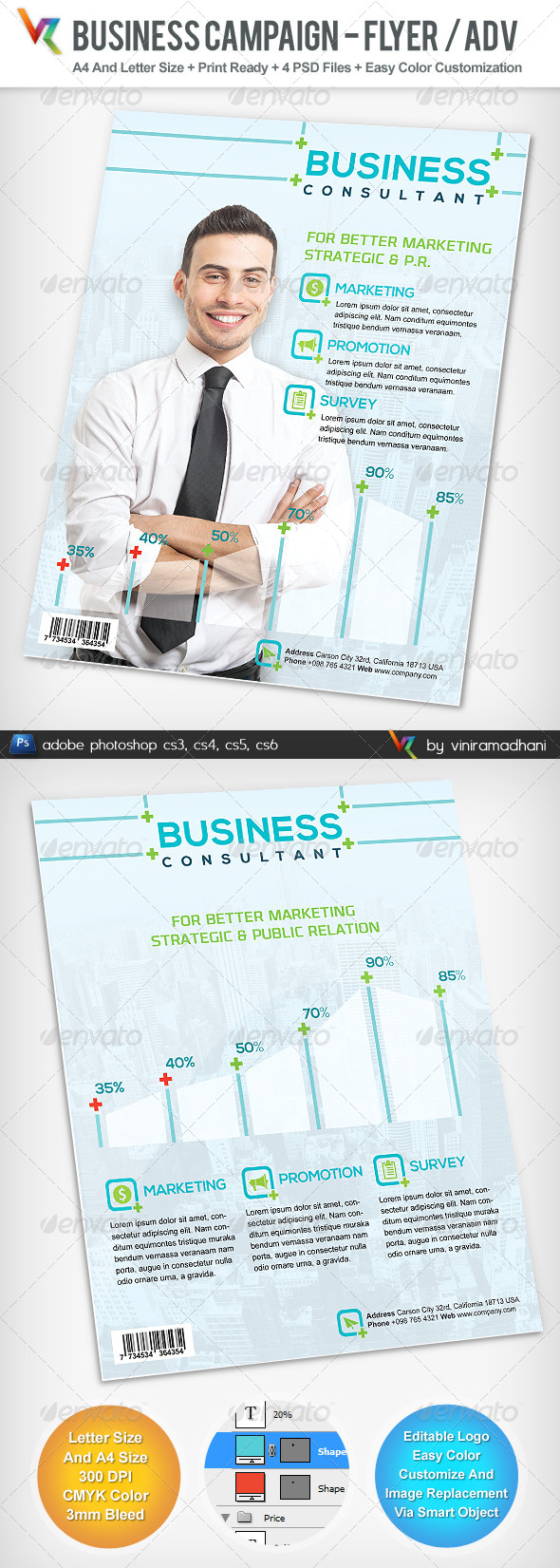 Business Campaign Advertising Flyer - Corporate Flyers