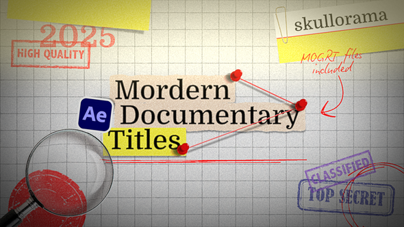 Modern Documentary Titles Titles template preview