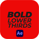 Bold Lower Thirds - VideoHive Item for Sale
