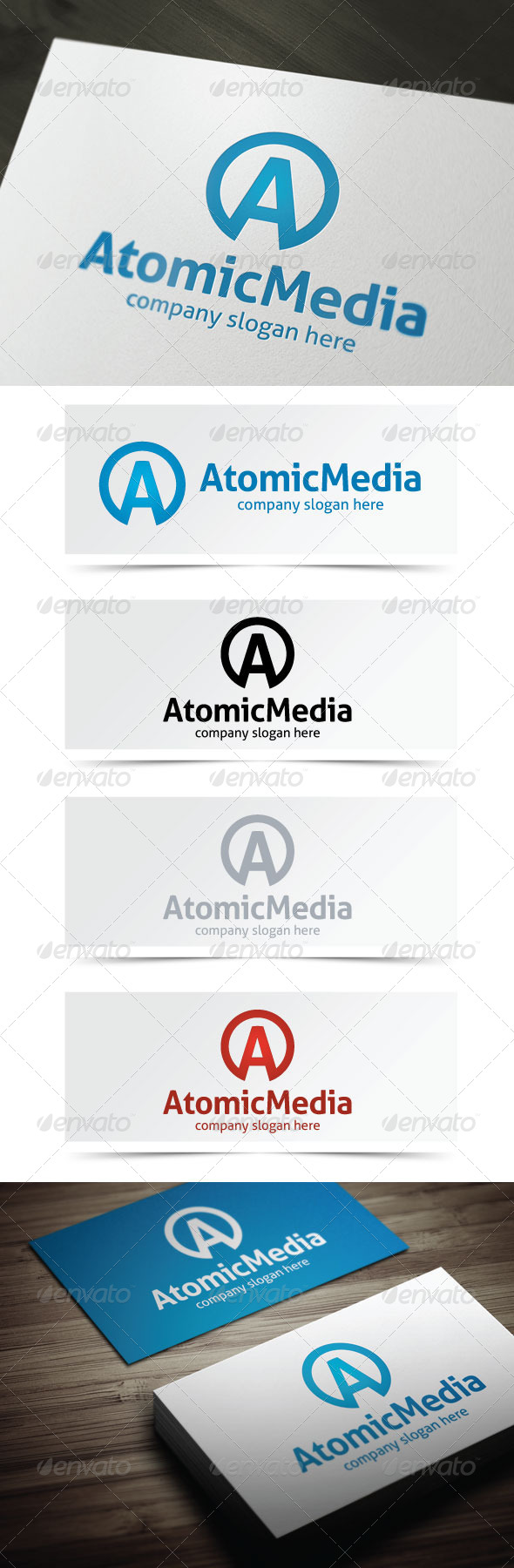 Atomic Media - Letters Logo Templates