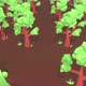 Cartoon Tree Landscape 02 4k - VideoHive Item for Sale