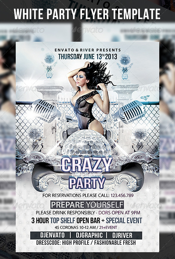 Deluxe White Flyer Template - Events Flyers