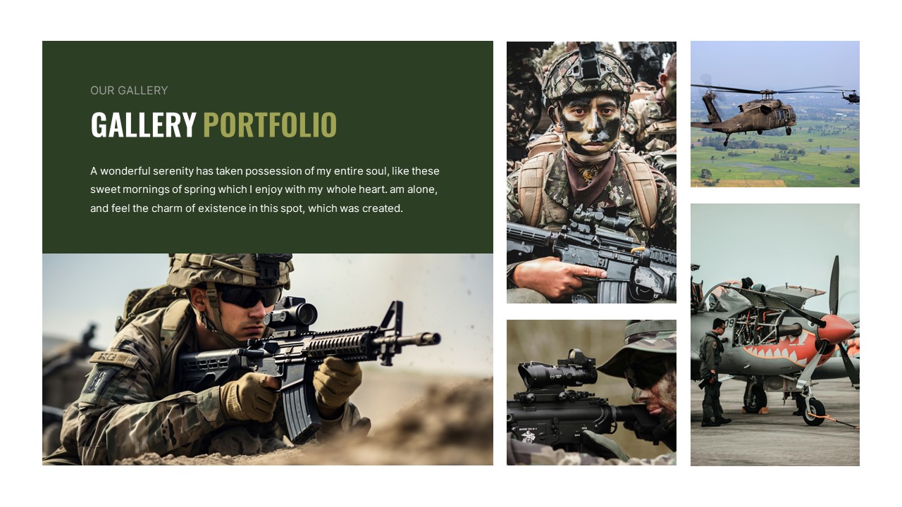 Comando - Military and Army Powerpoint Template, Presentation Templates