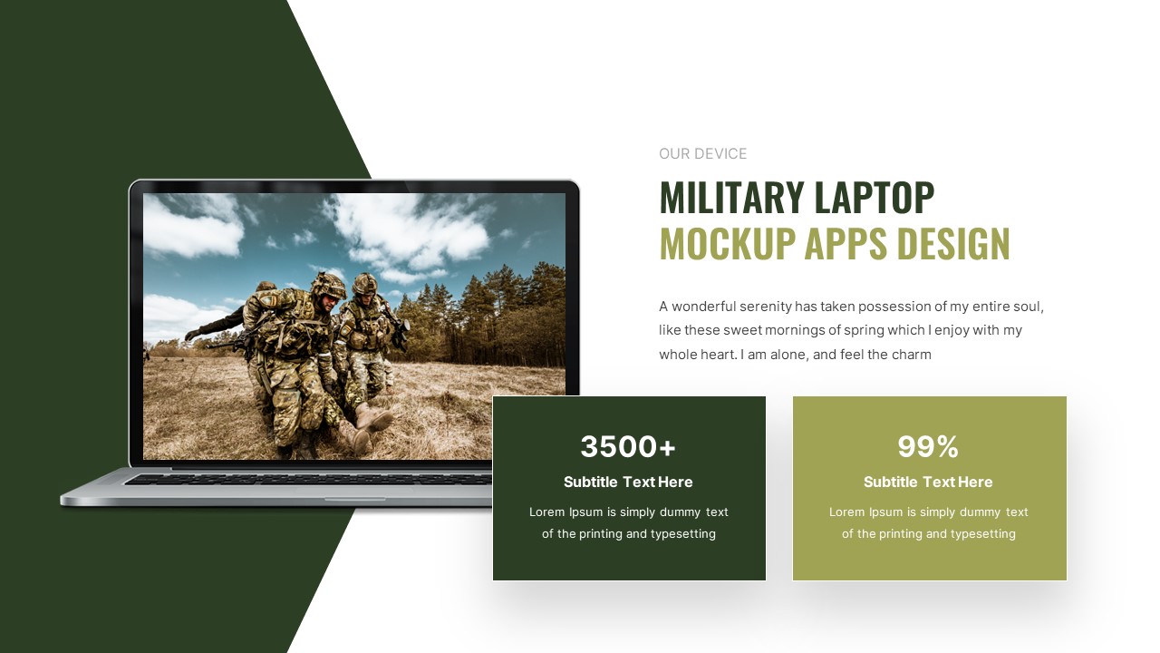 Comando - Military and Army Powerpoint Template, Presentation Templates