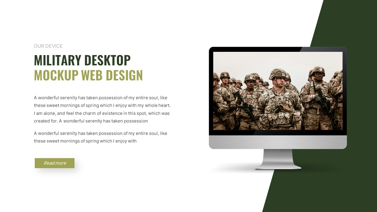 Comando - Military and Army Powerpoint Template, Presentation Templates