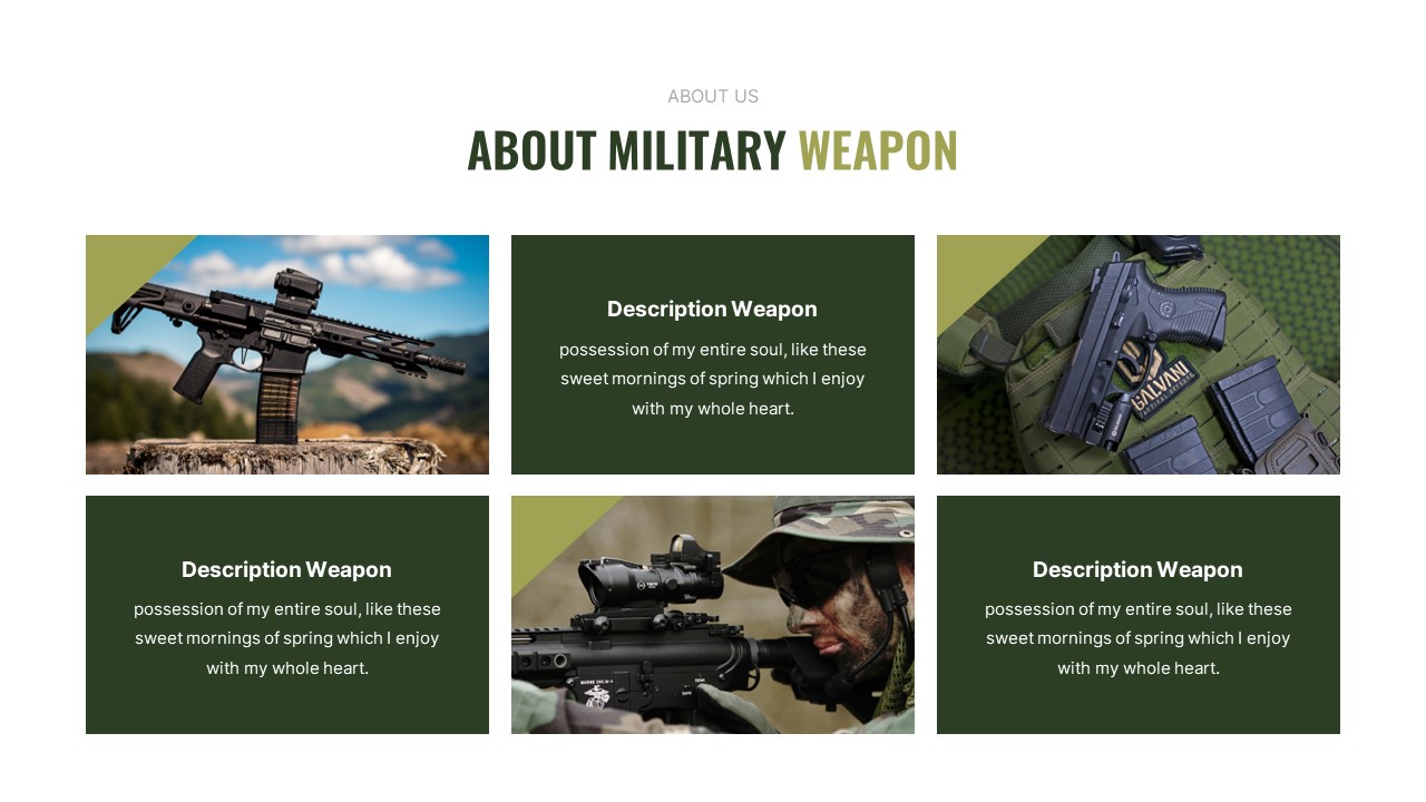 Comando - Military and Army Powerpoint Template, Presentation Templates