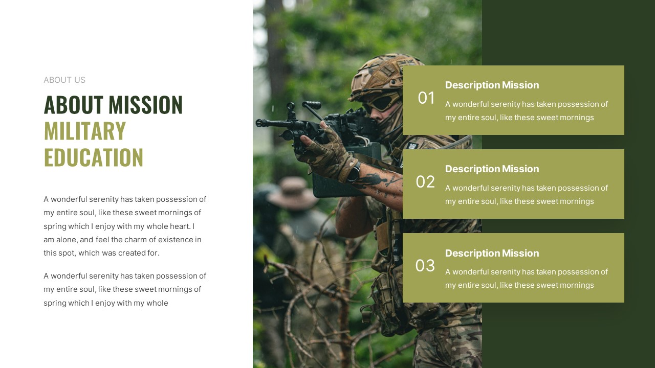 Comando - Military and Army Google Slides Template, Presentation Templates