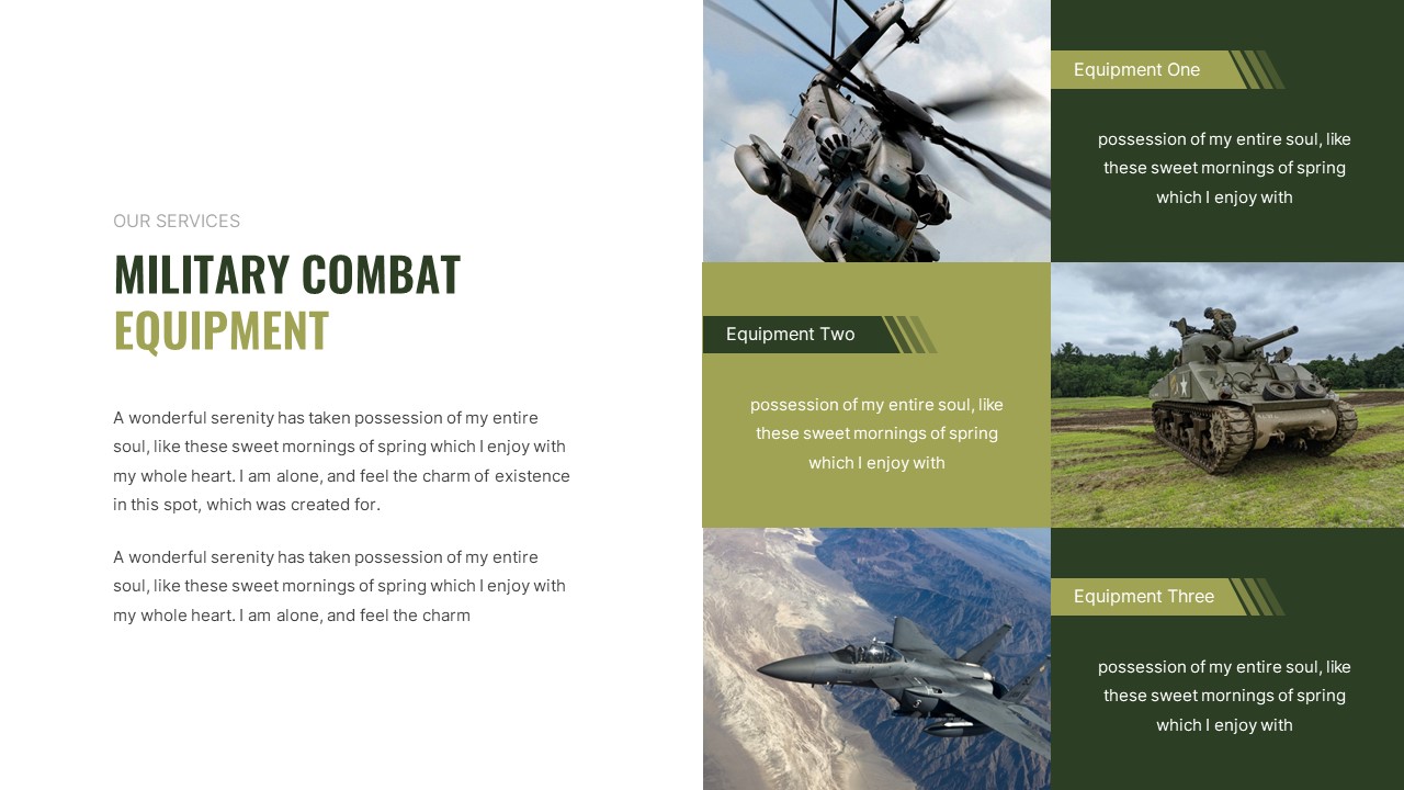 Comando - Military and Army Keynote Template, Presentation Templates