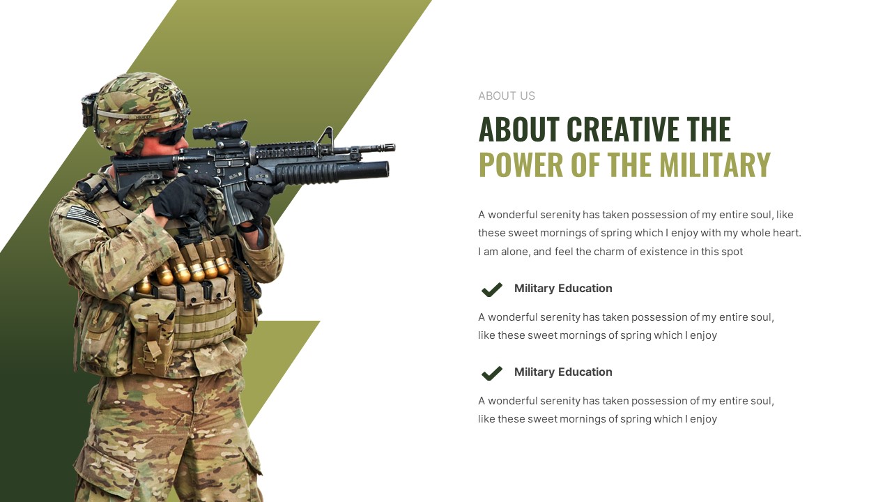 Comando - Military and Army Keynote Template, Presentation Templates