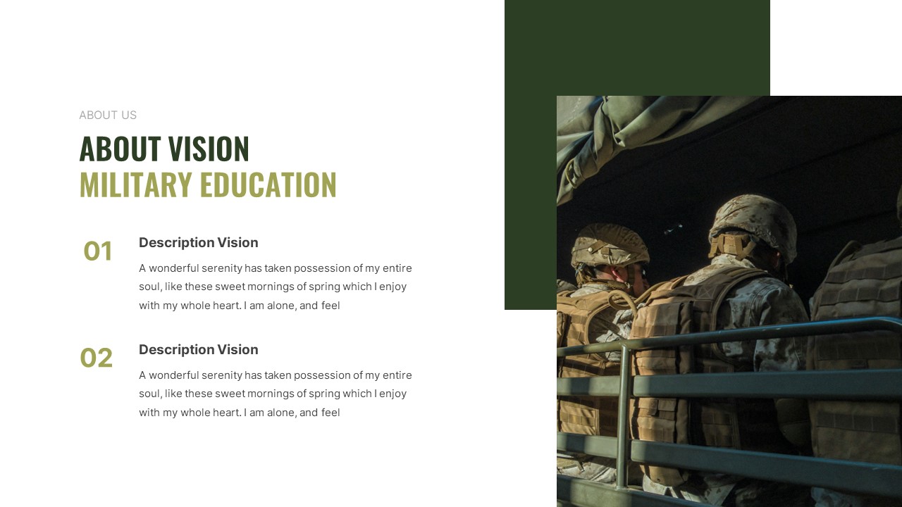 Comando - Military and Army Keynote Template, Presentation Templates