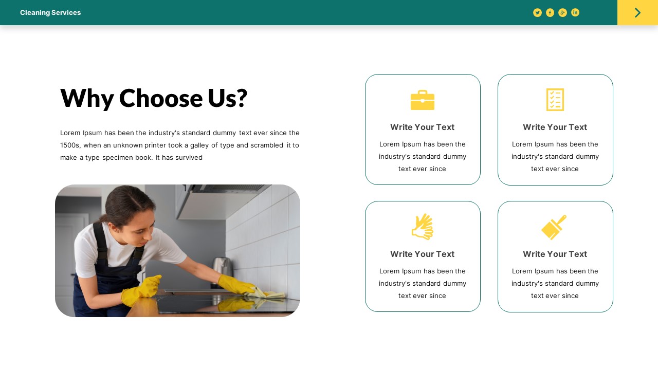 Cleaning Service PowerPoint Template, Presentation Templates | GraphicRiver