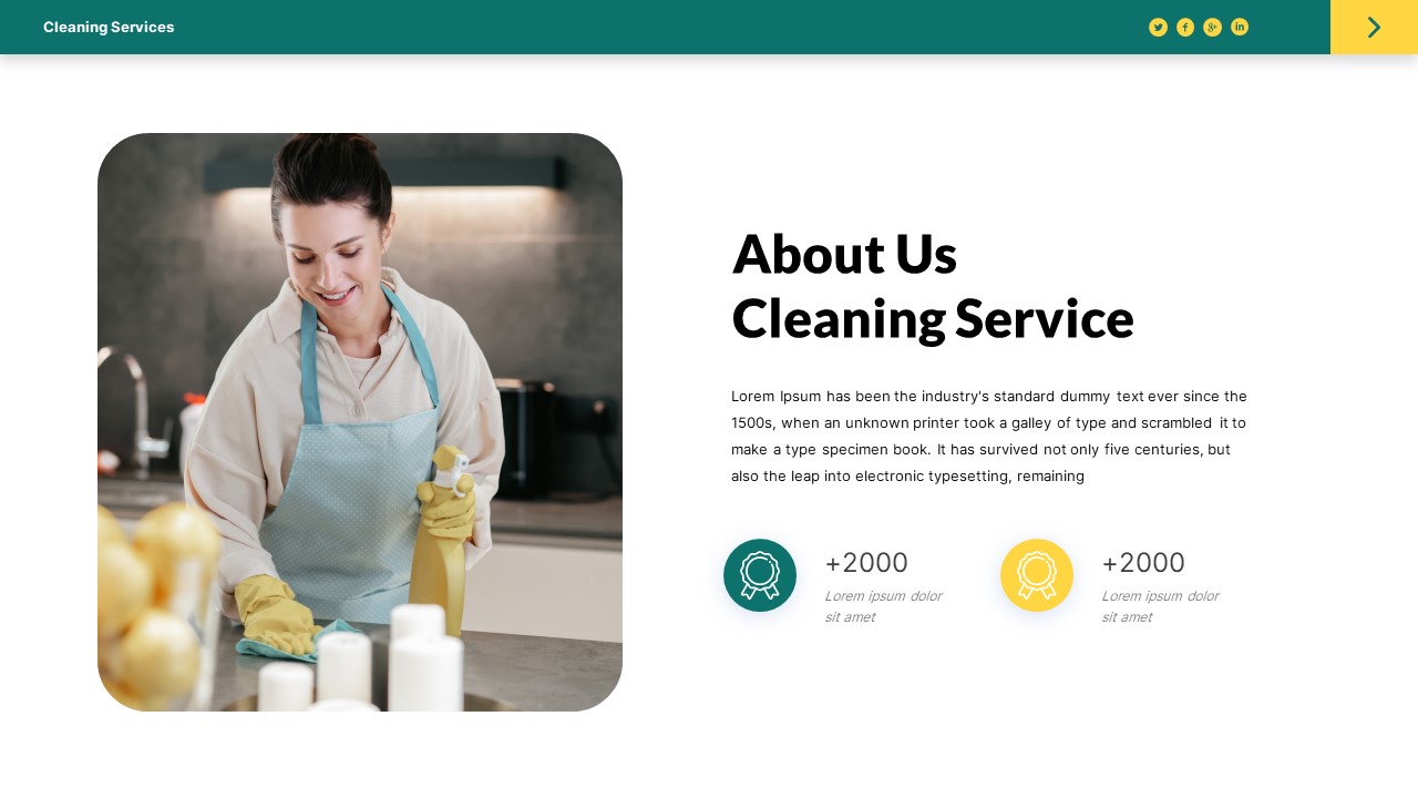 Cleaning Service PowerPoint Template, Presentation Templates | GraphicRiver