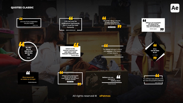 Quotes Classic | AE Titles template preview
