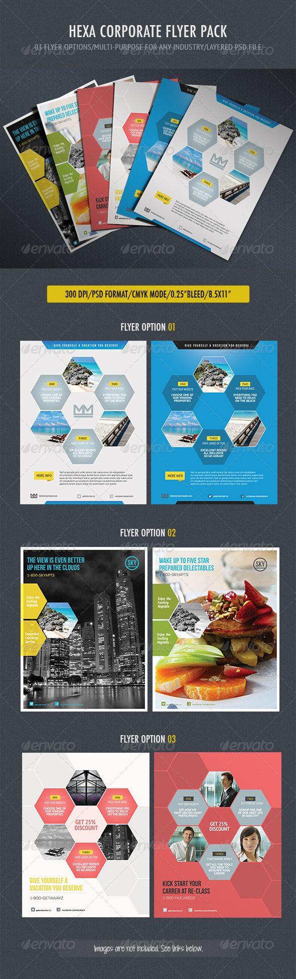 Business Hexa Flyer - Corporate Flyers