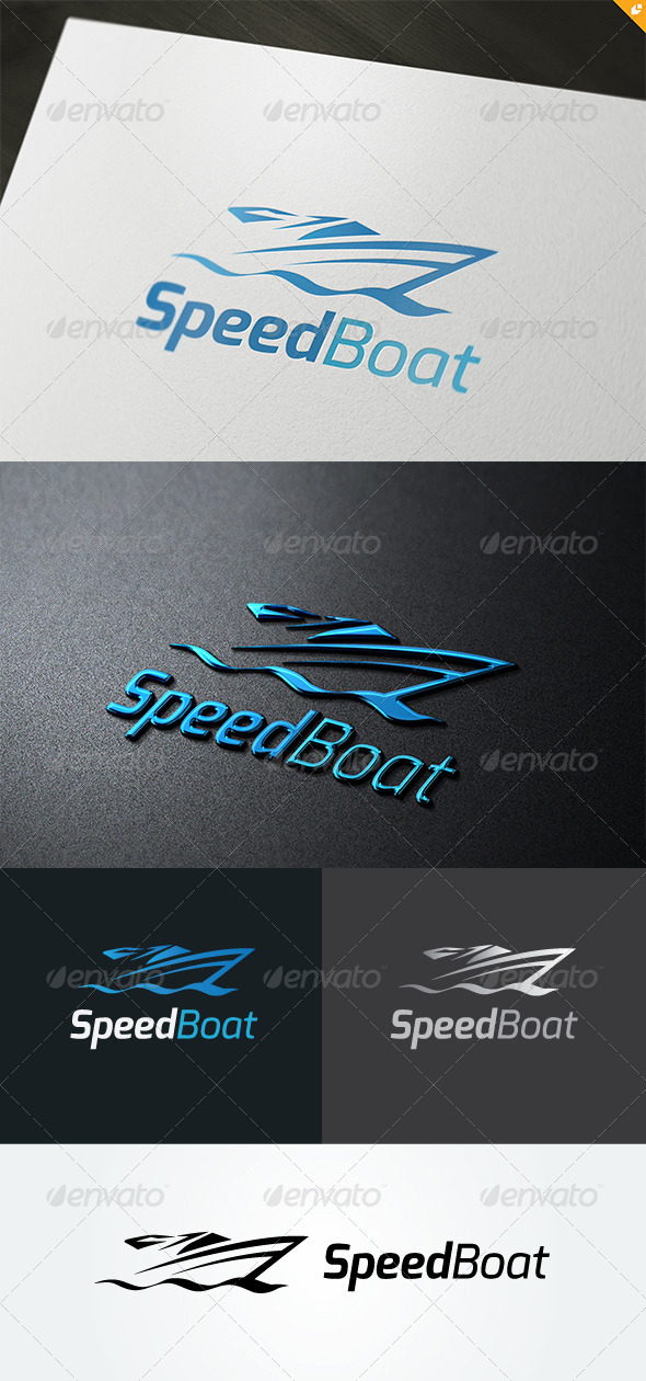 Speed Boat Logo - Objects Logo Templates