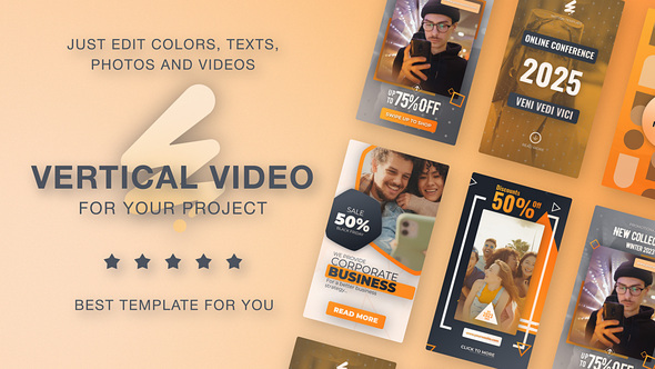 Clean Orange Instagram Reel Product Promo template preview