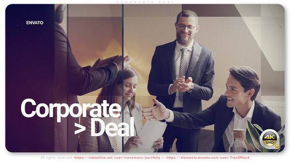 Corporate Deal Video Displays template preview