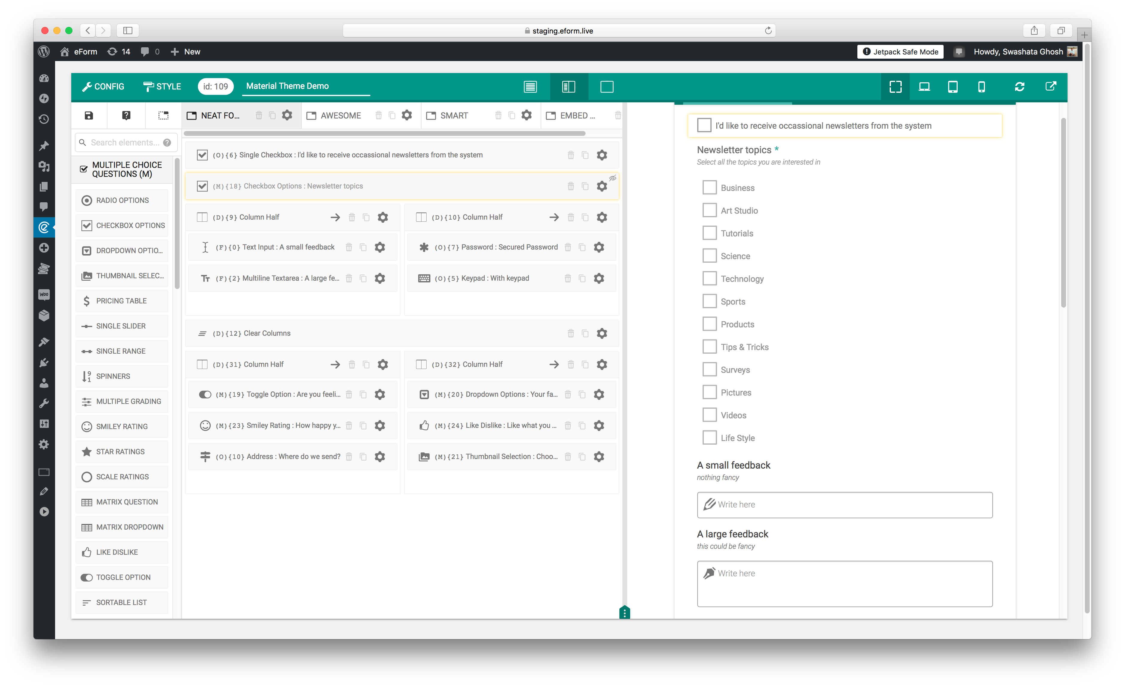 eForm - WordPress Form Builder by WPQuark | CodeCanyon