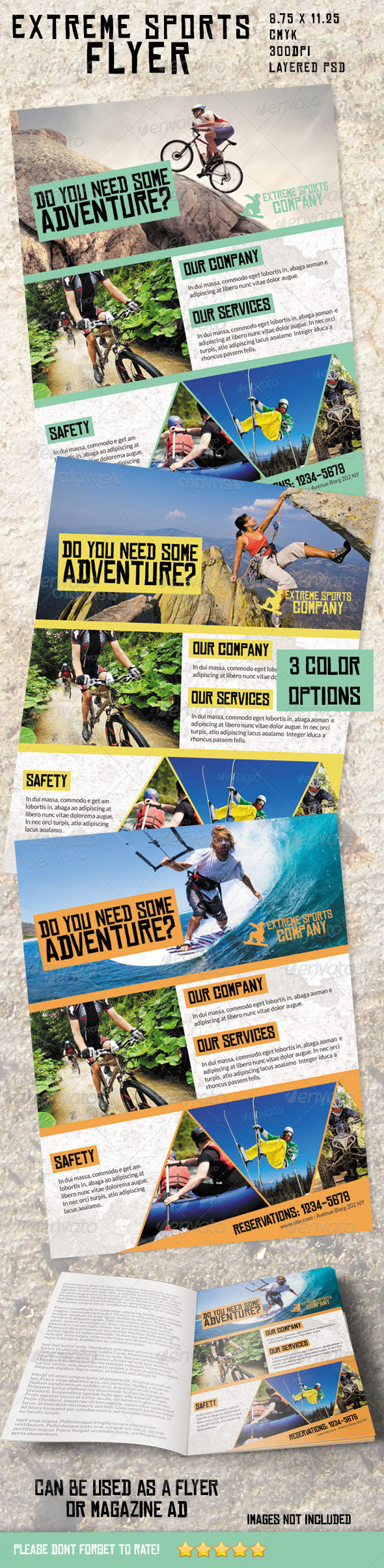 Extreme Sports Flyer/ Magazine Ad - Sports Events