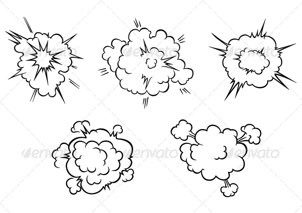 Clouds and Explosions - Miscellaneous Vectors