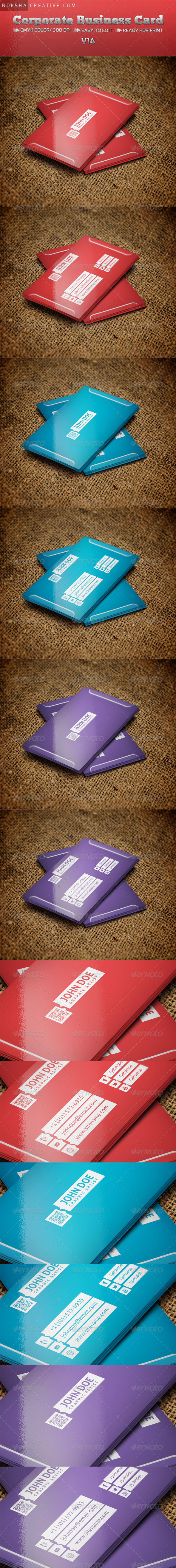 Corporate Business Card V14 - Corporate Business Cards
