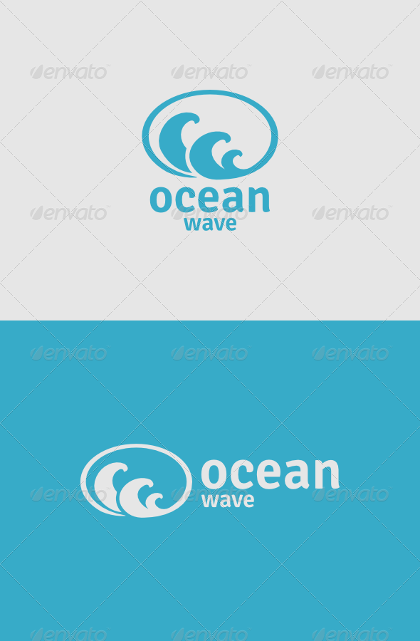 Ocean Wave Logo - Objects Logo Templates