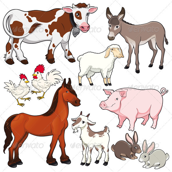 Farm animals. - Animals Characters