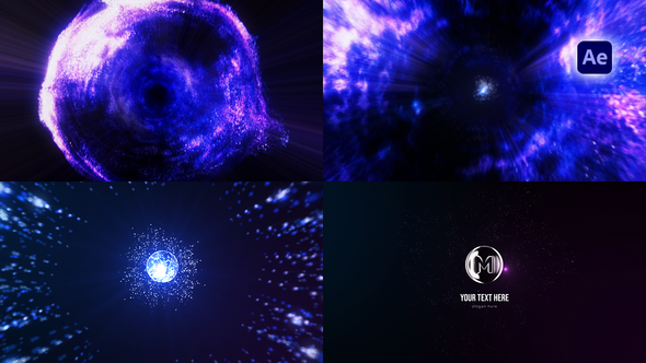 Particles Logo Reveal Logo Stings template preview