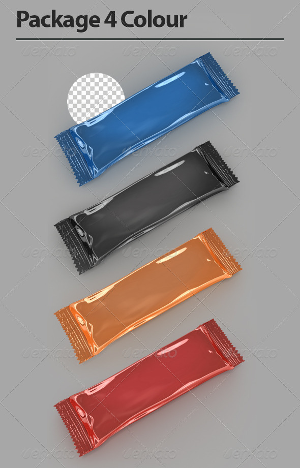 Package 4 Colour - Objects 3D Renders