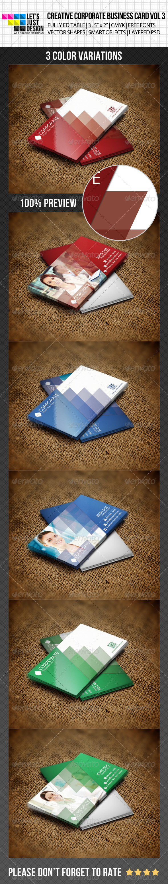 Creative Corporate Business Card Vol 3 - Corporate Business Cards