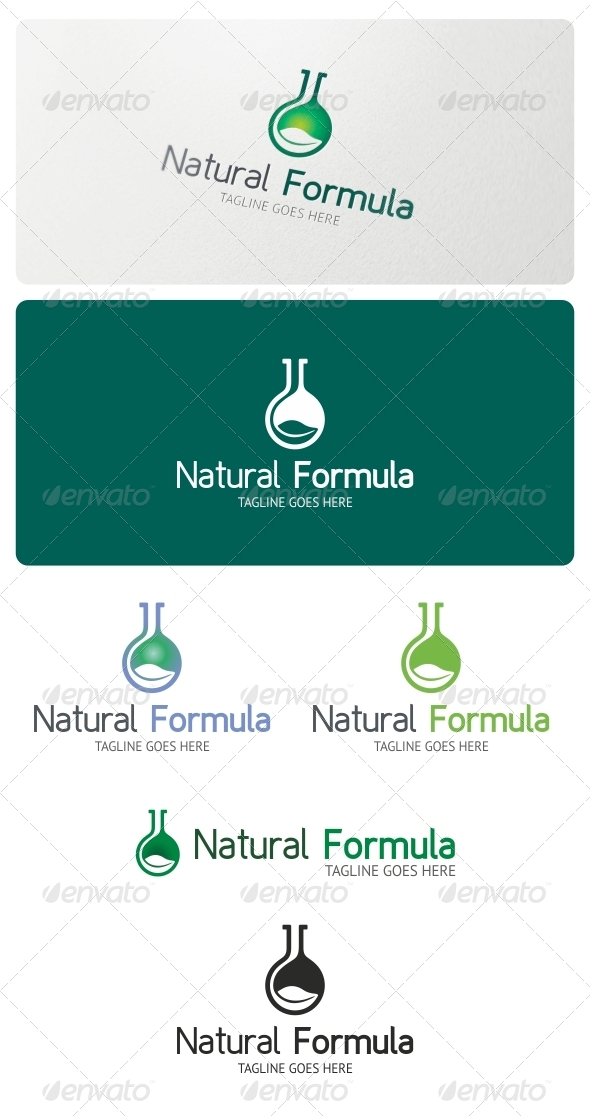 Natural Formula Logo Template - Nature Logo Templates