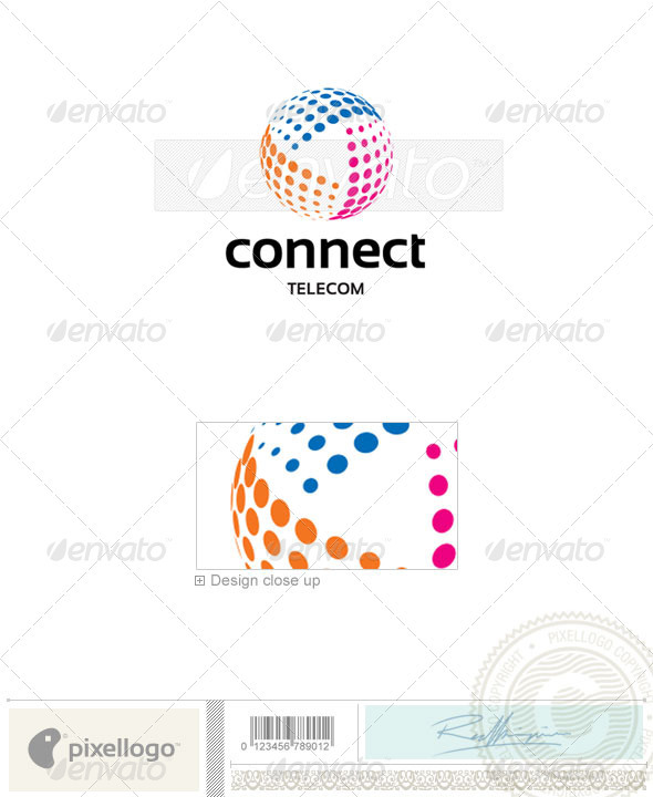 Telecom Logo - 2315 - Vector Abstract
