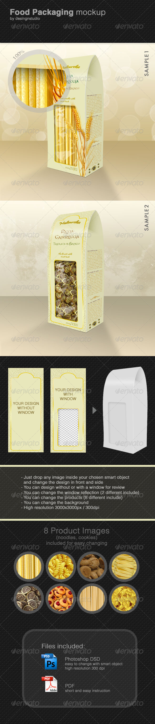 Food Packaging Mock-Up - Food and Drink Packaging