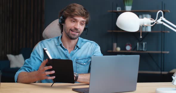 Confident Young Coach, Mentor, Business Analitik is teaching Online, holding Webinar, Seminar. alt