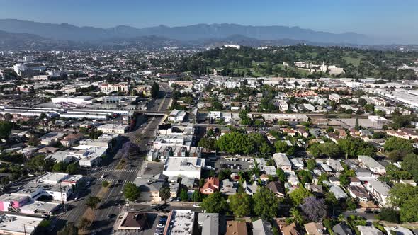 Los Angeles Metropolitan Suburb Flyover alt