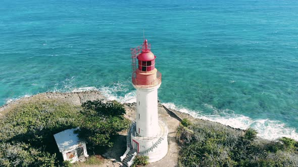 Coastline with a Beacon Situated on It alt